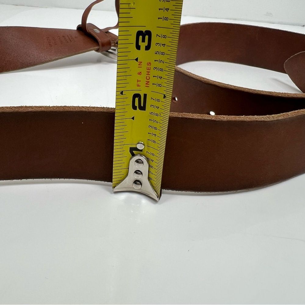 Gucci GG Brown Leather Belt Size 110 - 44 - Picture 9 of 11